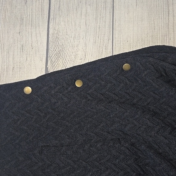 Maeve Colorblock Knit Sweater Dress Cream/Tan/Blue Size 14 - Picture 7 of 14